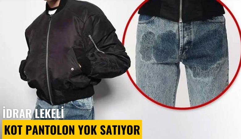 Moda dünyasında yeni tartışma: İdrar lekeli kot pantolon yok satıyor