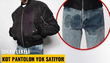 Moda dünyasında yeni tartışma: İdrar lekeli kot pantolon yok satıyor
