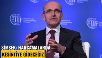 Şimşek: Harcamalarda kesintiye gideceğiz