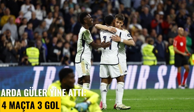 Arda Güler yine attı: 4 maçta 3 gol
