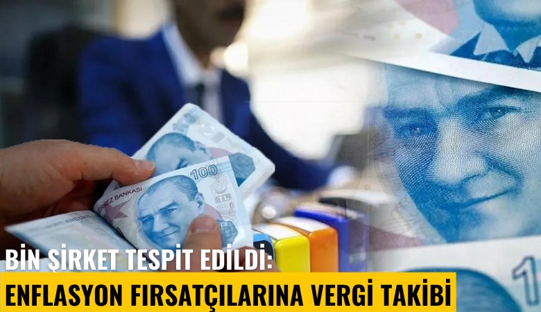 Bin şirket tespit edildi: Enflasyon fırsatçılarına vergi takibi