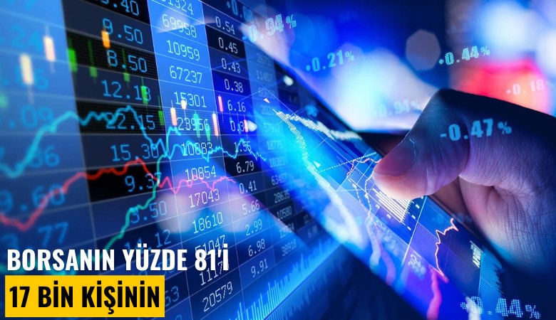Borsanın yüzde 81'i 17 Bin kişinin