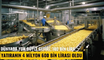 Dünyada yok böyle getiri: 100 bin lira yatıranın 4 milyon 600 bin lirası oldu
