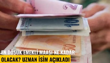 En düşük emekli maaşı ne kadar olacak? Uzman isim açıkladı