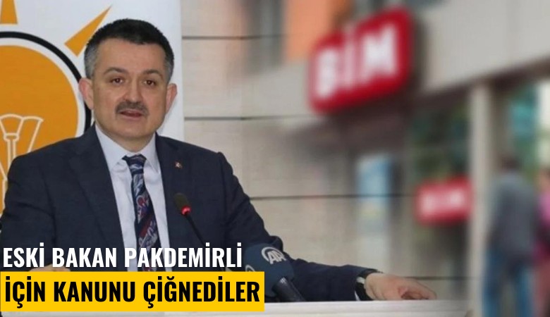 Eski bakan Pakdemirli için kanunu çiğnediler