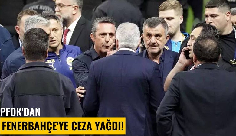 PFDK'dan Fenerbahçe'ye ceza yağdı!