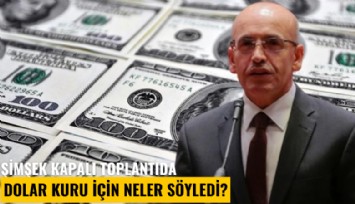 Şimşek kapalı toplantıda dolar için neler söyledi?