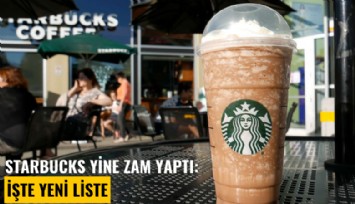 Starbucks yine zam yaptı: İşte yeni liste
