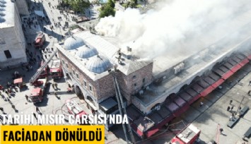 Tarihi Mısır Çarşısı'nda faciadan dönüldü
