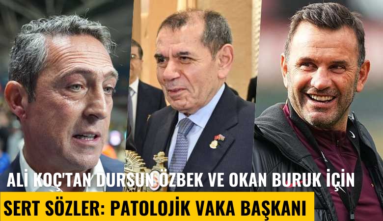 Ali Koç'tan Dursun Özbek ve Okan Buruk için sert sözler: Patolojik vaka başkanı, örgüt kırıntısı hocası