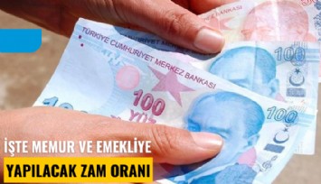 İşte memur ve emekliye yapılacak zam oranı