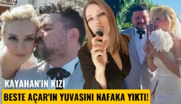 Kayahan'ın kızı Beste Açar'ın yuvasını nafaka yıktı!