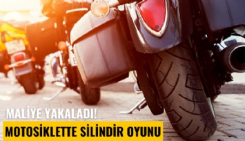 Maliye yakaladı! Motosiklette silindir oyunu