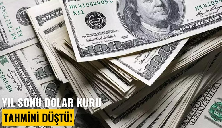 Yıl sonu dolar kuru tahmini düştü!