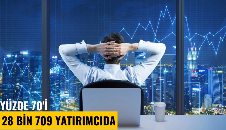 Yüzde 70'i 28  bin 709 yatırımcıda