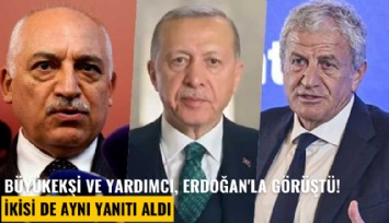 Büyükekşi ve Yardımcı, Cumhurbaşkanı Erdoğan'la görüştü! İkisi de aynı yanıtı aldı