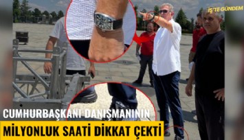 Cumhurbaşkanı danışmanının milyonluk saati dikkat çekti