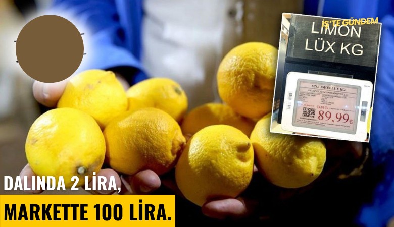 Dalında 2 lira, markette 100 lira.