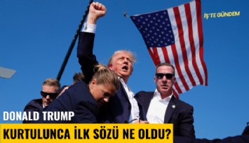 Donald Trump kurtulunca ilk sözü ne oldu?