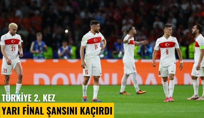 Türkiye 2. kez yarı final şansını kaçırdı