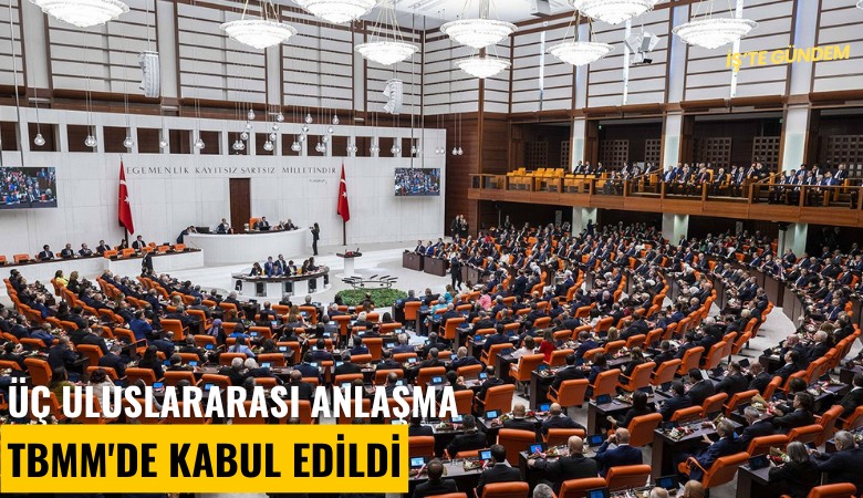 Üç uluslararası anlaşma TBMM'de kabul edildi