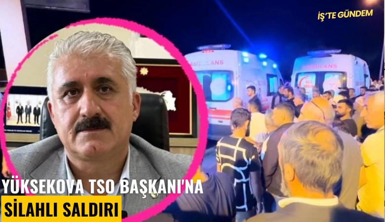 Yüksekova TSO Başkanı'na silahlı saldırı