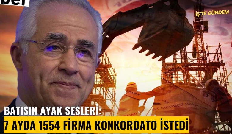 Batışın ayak sesleri: 7 ayda 1554 firma konkordato istedi