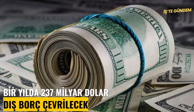 Bir yılda 237 milyar dolar dış borç çevrilecek