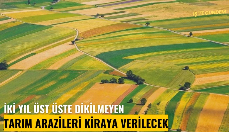 İki yıl üst üste dikilmeyen tarım arazileri kiraya verilecek