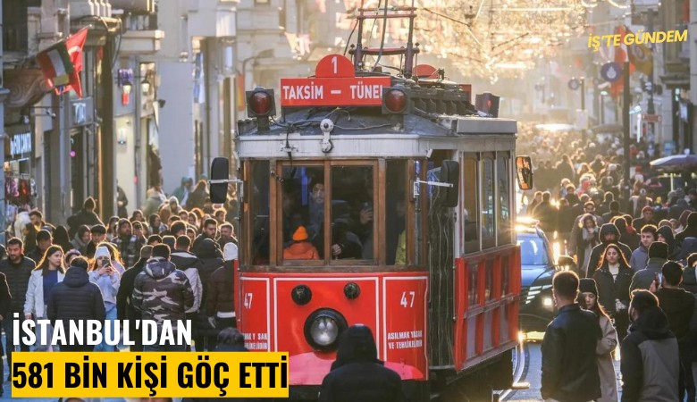 İstanbul'dan 581 bin kişi göç etti