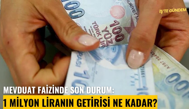 Mevduat faizinde son durum: 1 milyon liranın getirisi ne kadar?