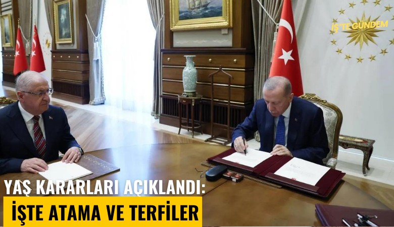 YAŞ kararları açıklandı: İşte atama ve terfiler