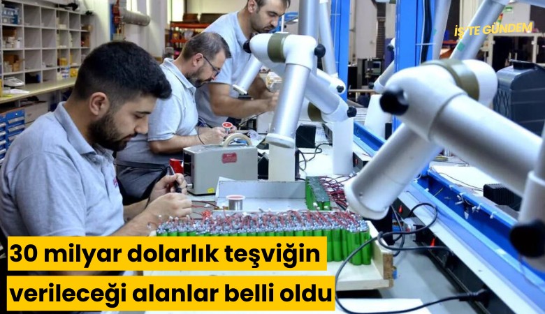 30 milyar dolarlık teşviğin verileceği alanlar belli oldu