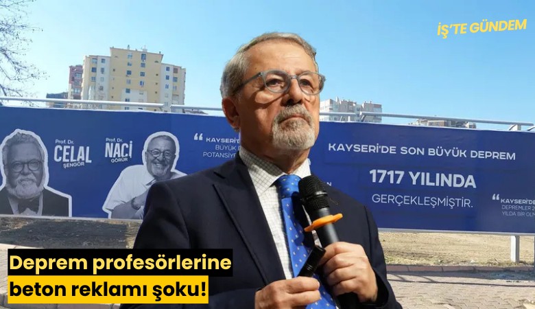 Deprem profesörlerine beton reklamı şoku!