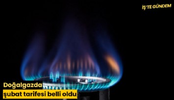 Doğalgazda şubat tarifesi belli oldu