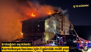 Erdoğan açıkladı: Kartalkaya faciası için 1 günlük milli yas