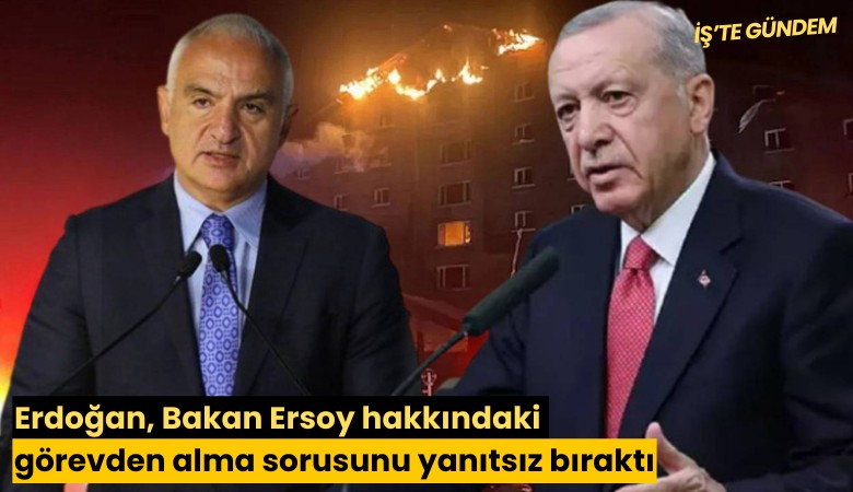 Erdoğan, Bakan Ersoy hakkındaki görevden alma sorusunu yanıtsız bıraktı