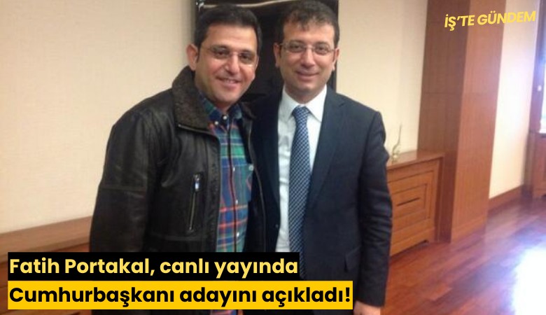 Fatih Portakal, canlı yayında Cumhurbaşkanı adayını açıkladı!