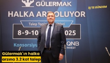 Gülermak'ın halka arzına 3.2 kat talep