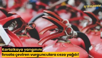 Kartalkaya yangınını fırsata çeviren vurgunculara ceza yağdı!