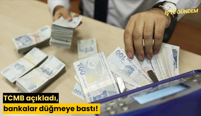 TCMB açıkladı, bankalar düğmeye bastı! 11 ay sonra düştü
