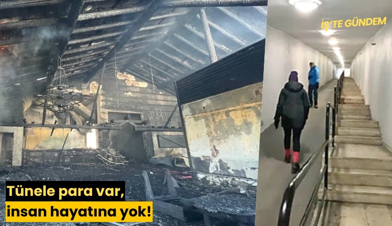 Tünele para var, insan hayatına yok!