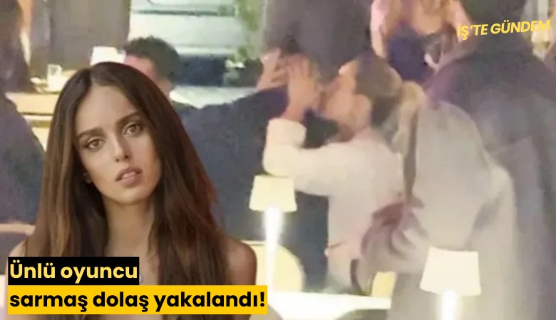 Ünlü oyuncu sarmaş dolaş yakalandı!