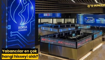 Yabancılar en çok hangi hisseyi aldı?