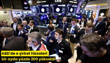 ABD'de o şirket hisseleri bir ayda yüzde 200 yükseldi