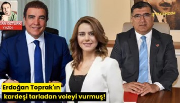 Erdoğan Toprak'ın kardeşi tarladan voleyi vurmuş!