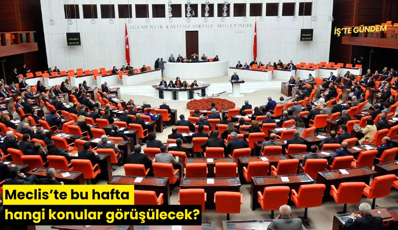 Meclis'te bu hafta hangi konular görüşülecek?