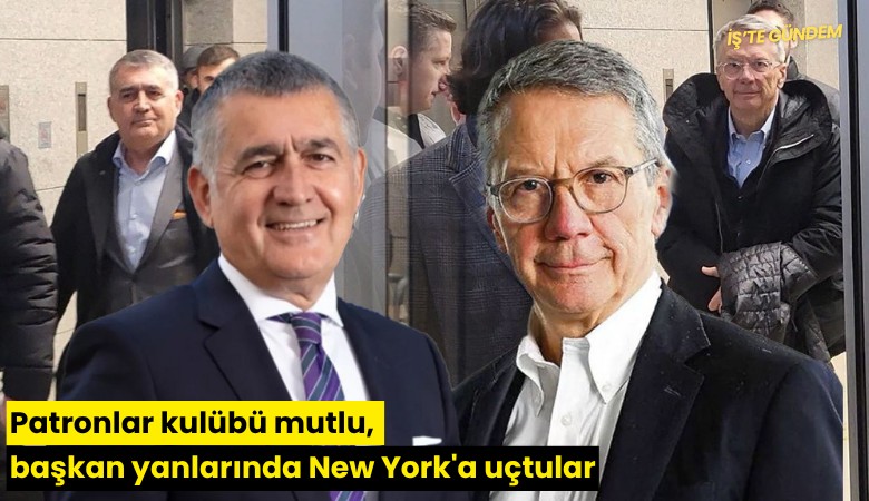 Patronlar kulübü mutlu, başkan yanlarında New York'a uçtular