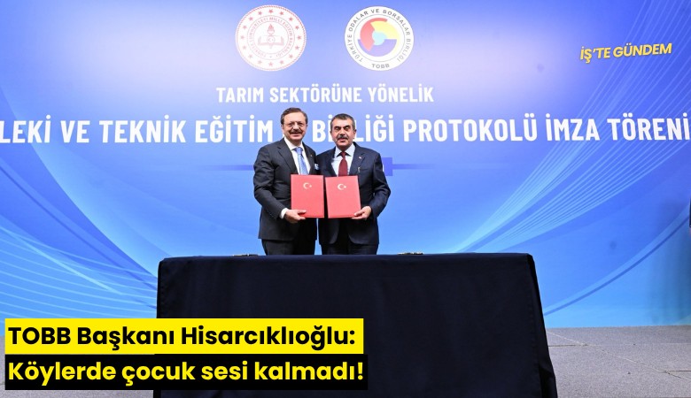 TOBB Başkanı Hisarcıklıoğlu: Köylerde çocuk sesi kalmadı!