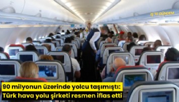 90 milyonun üzerinde yolcu taşımıştı: Türk hava yolu şirketi resmen iflas etti